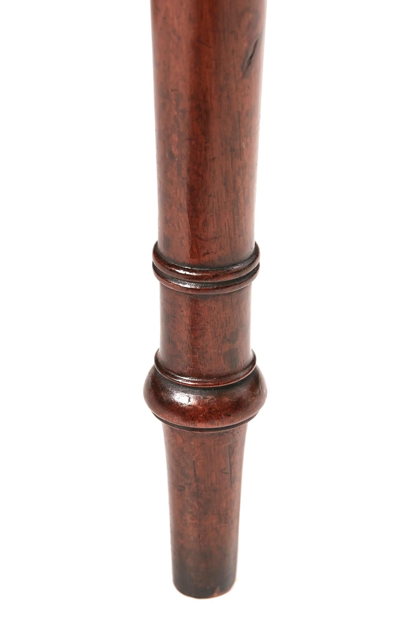 Large George III Mahogany Drop Leaf Dining Table For Sale 1
