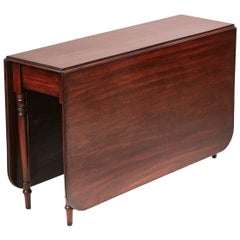 Large George III Mahogany Drop-Leaf Dining Table