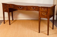 Large George III Serpentine Sideboard