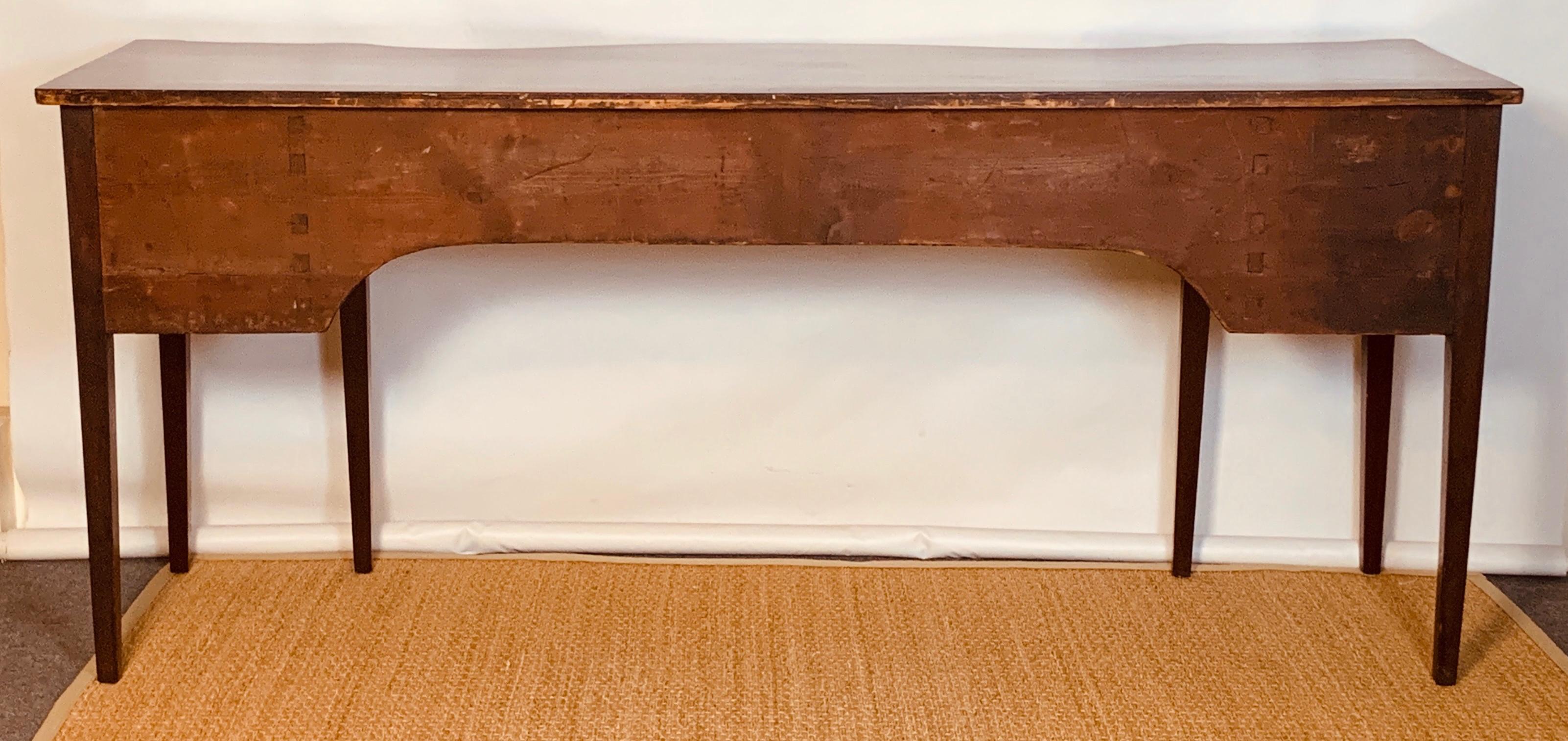 Hand-Crafted Large George III Serpentine Sideboard