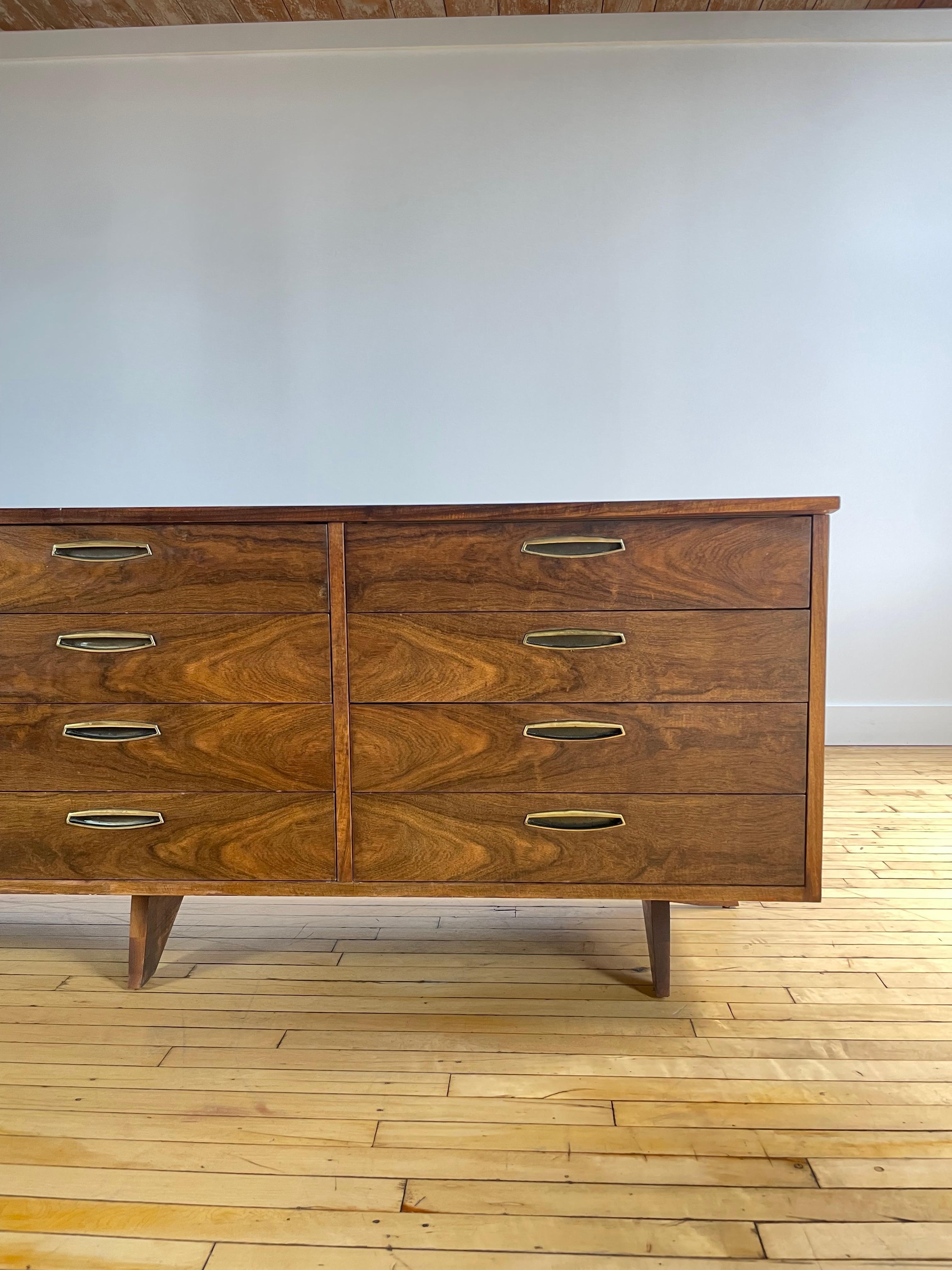 20th Century Large George Nakashima 12-Drawer Dresser for Widdicomb For Sale