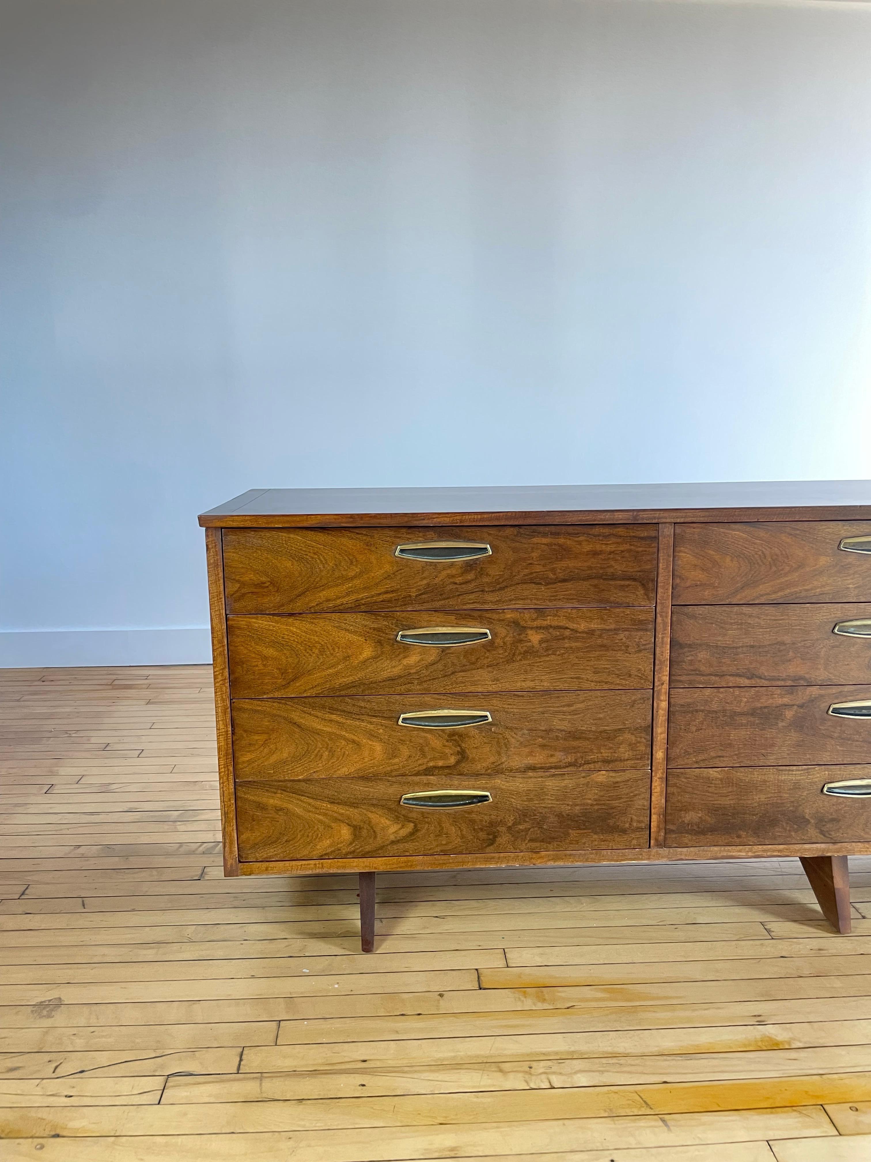 Hardwood Large George Nakashima 12-Drawer Dresser for Widdicomb For Sale