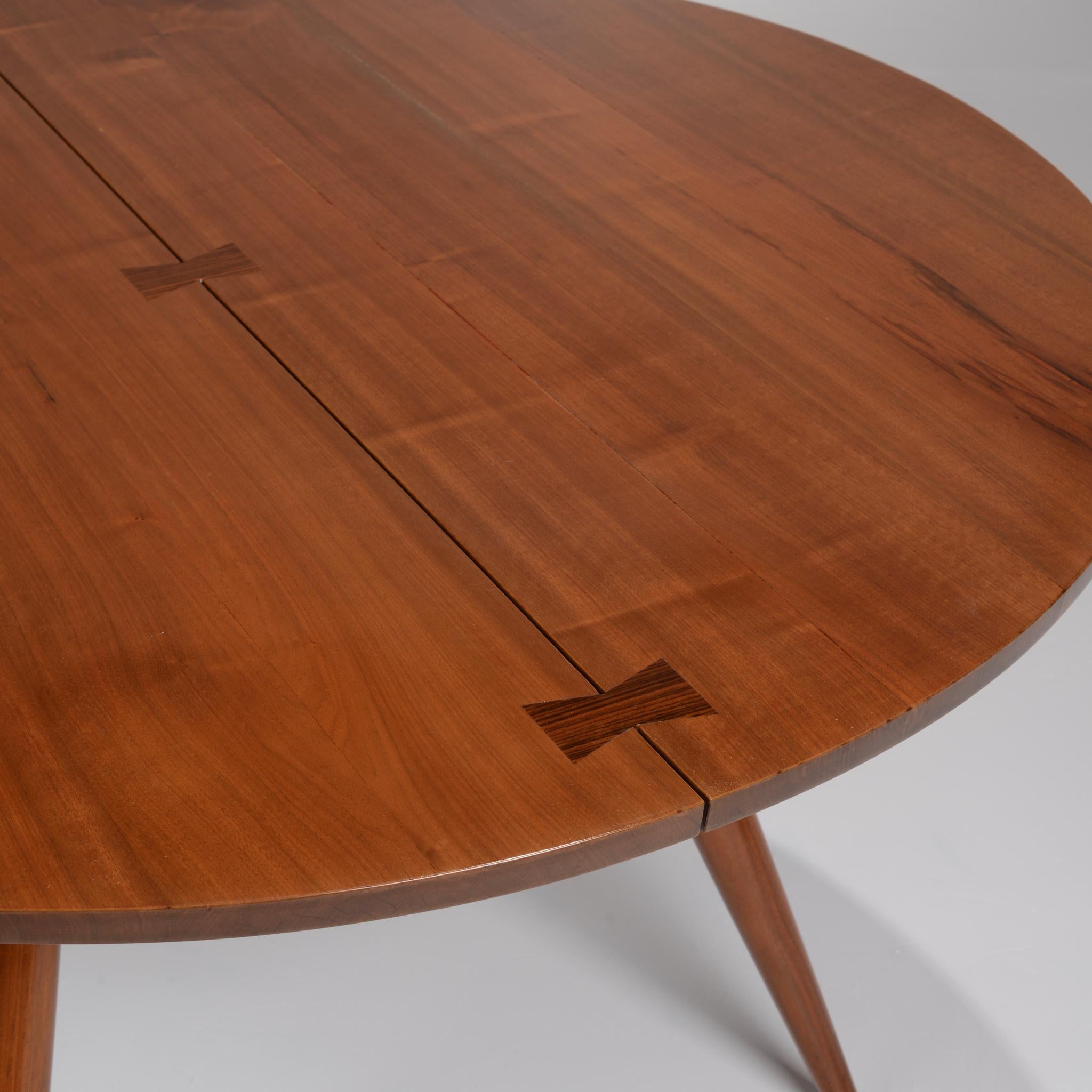 Rosewood Large George Nakashima Round Walnut Dining Table