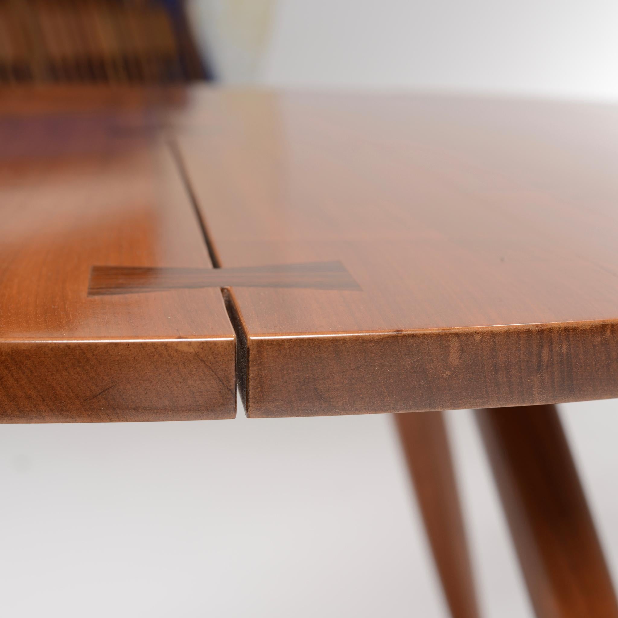 Large George Nakashima Round Walnut Dining Table 3