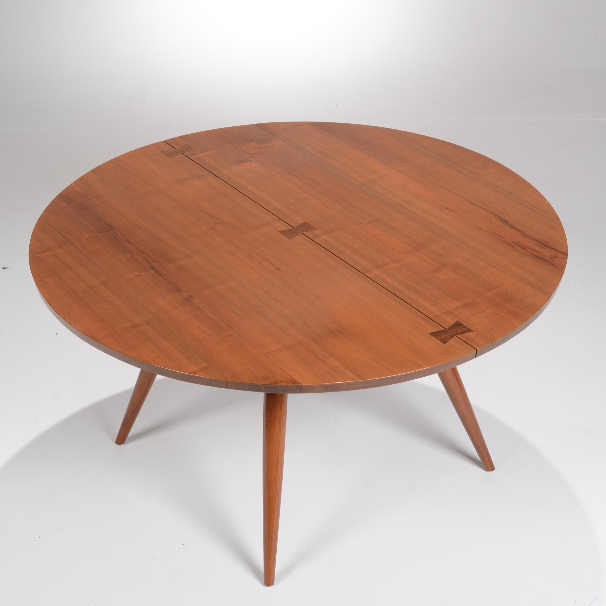 Large George Nakashima Round Walnut Dining Table 5
