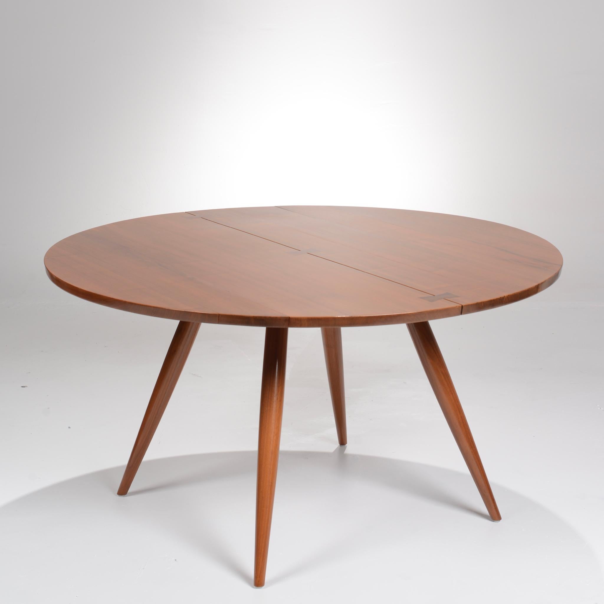 Large George Nakashima Round Walnut Dining Table 7