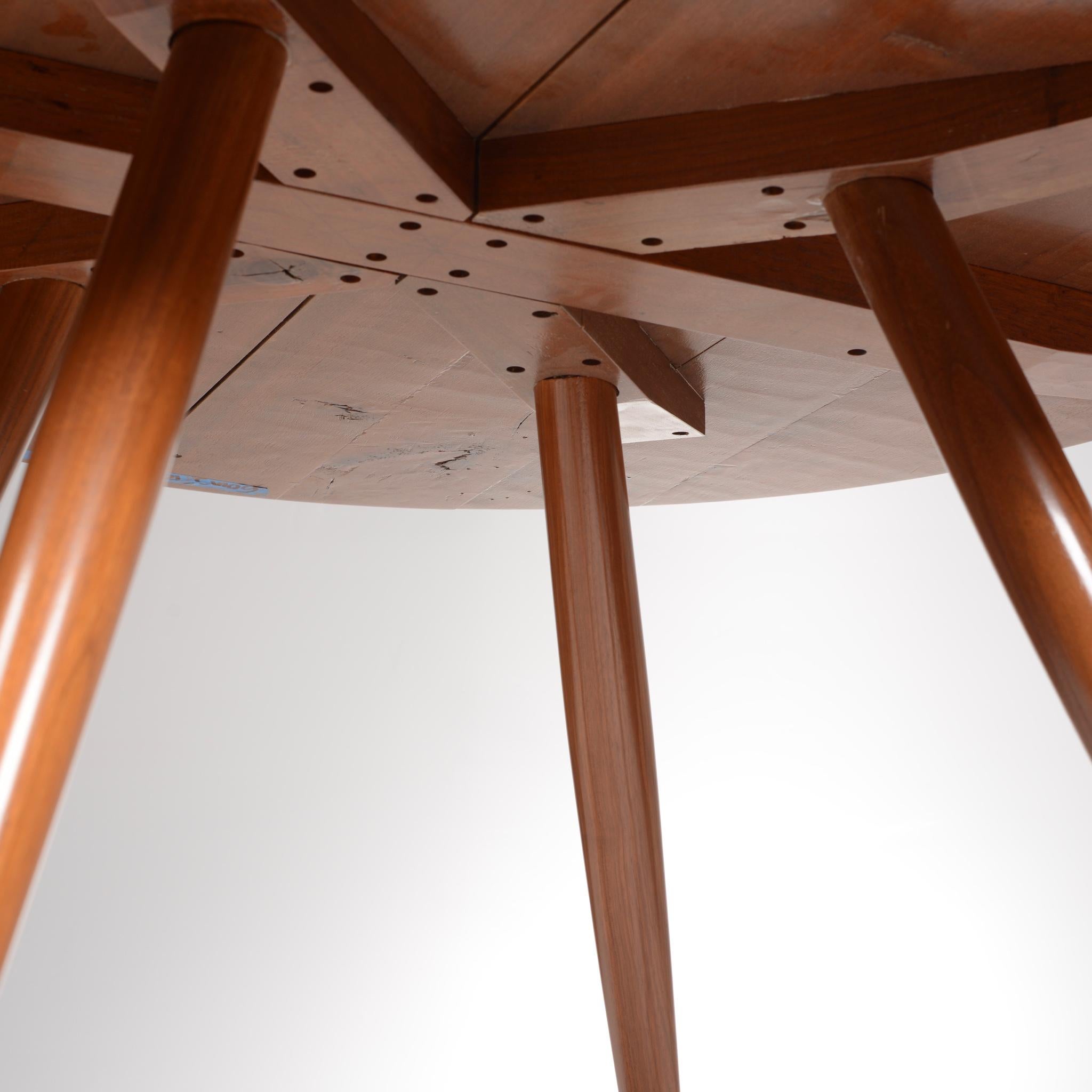 walnut dining table round