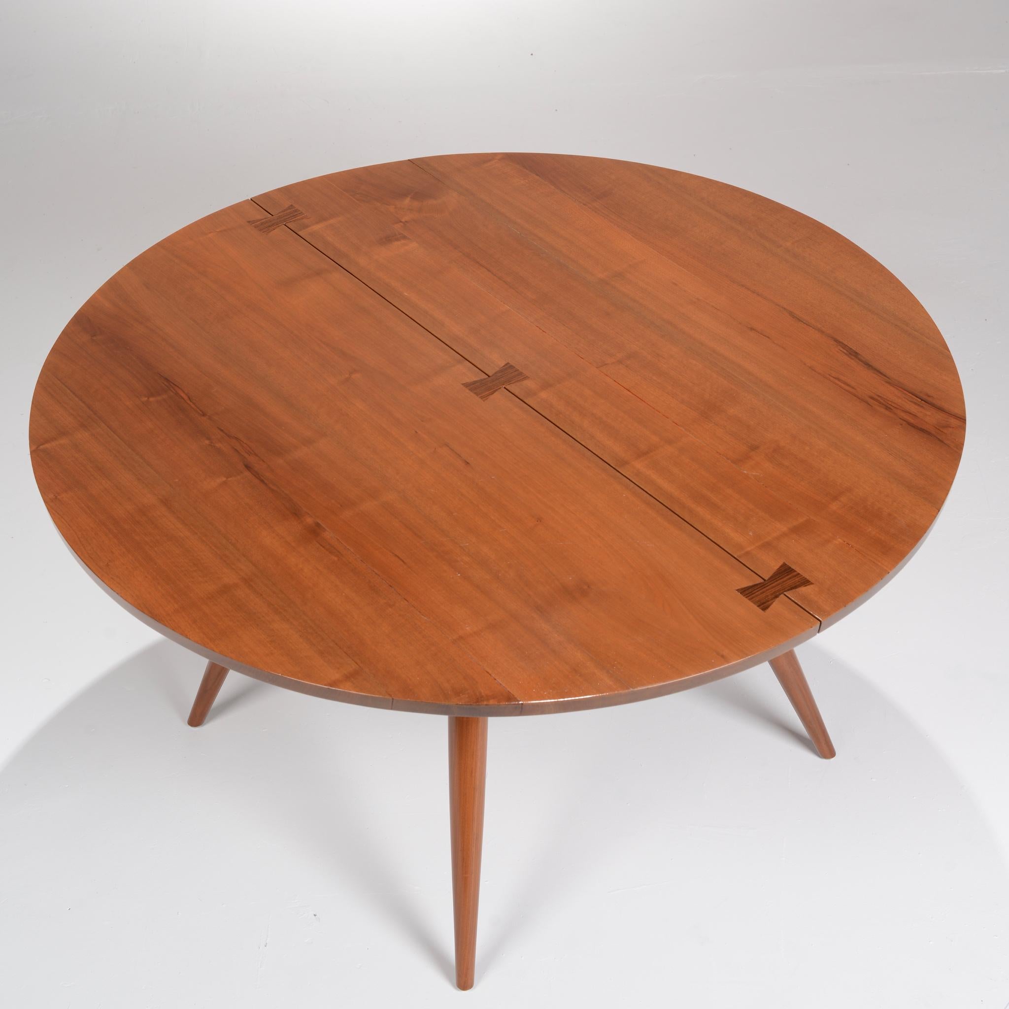 Mid-Century Modern Large George Nakashima Round Walnut Dining Table