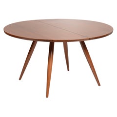 Large George Nakashima Round Walnut Dining Table