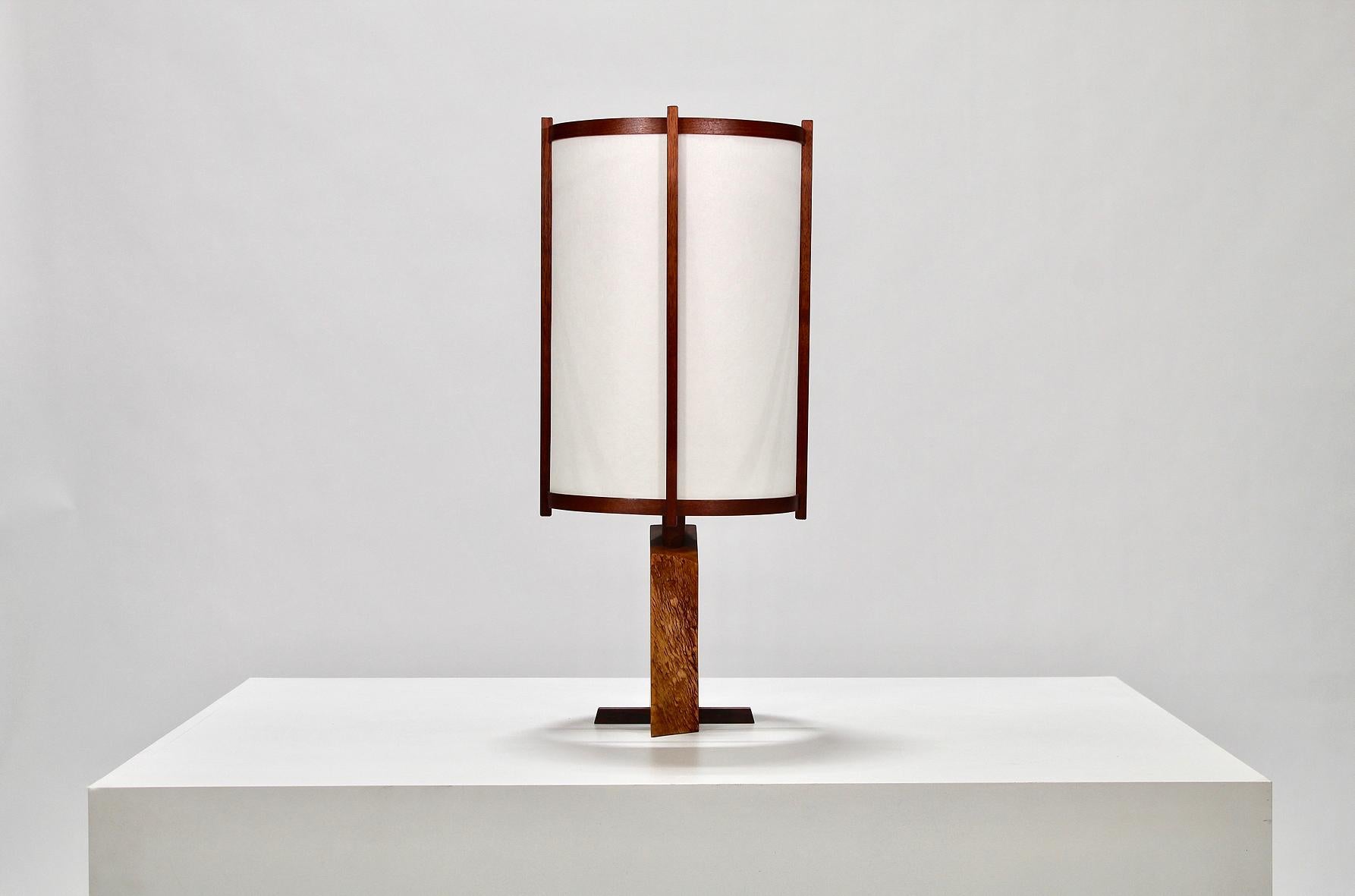 Walnut Large George Nakashima Table Lamp 1964