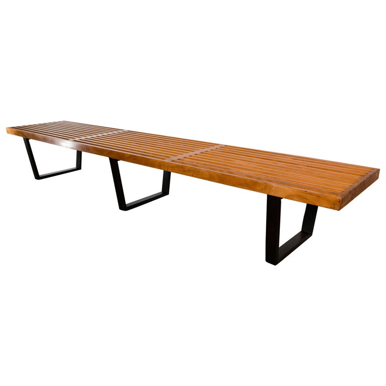 Large George Nelson Slat Bench for Herman Miller at 1stDibs
