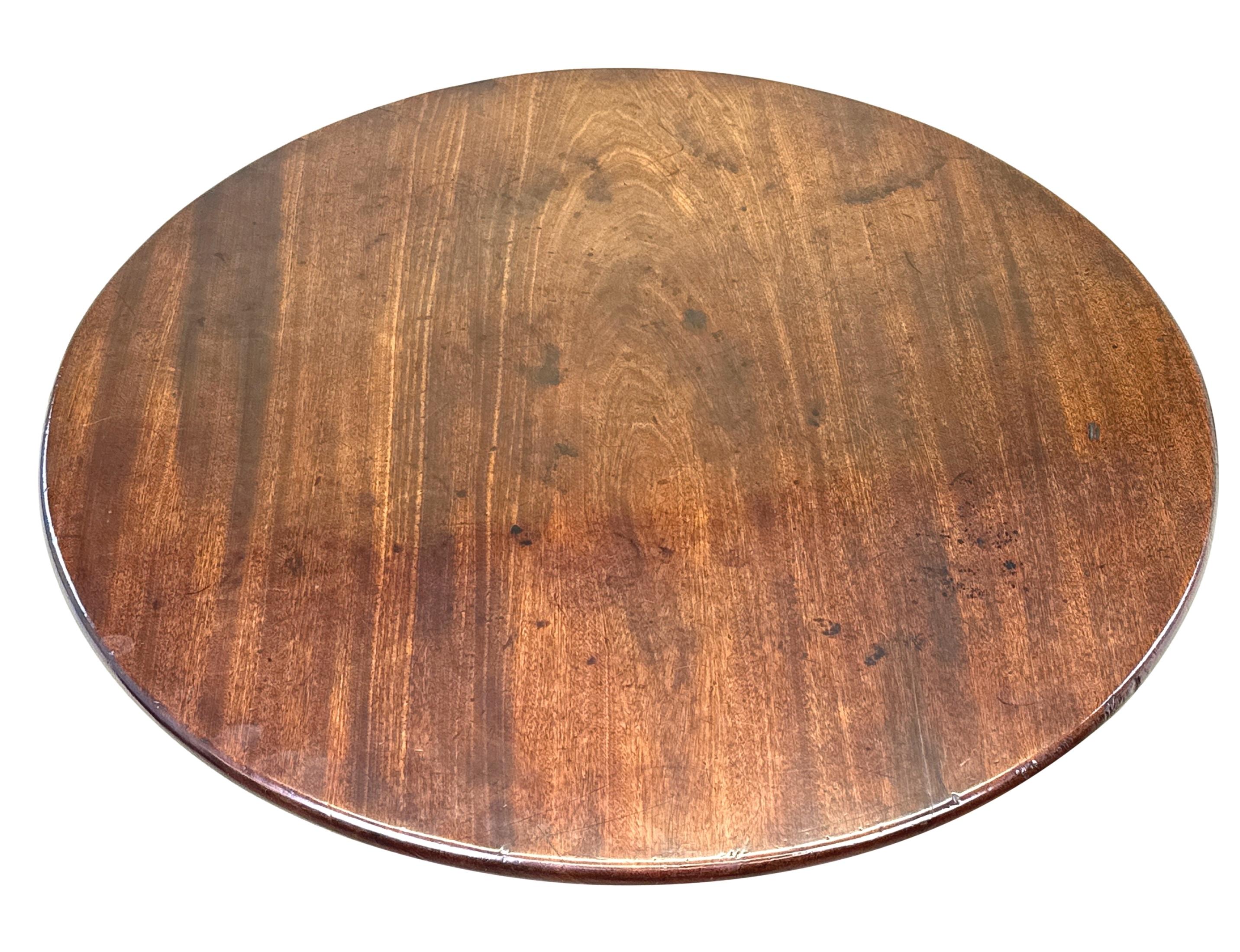 Large Georgian 18th Century Mahogany Tripod Table For Sale 2