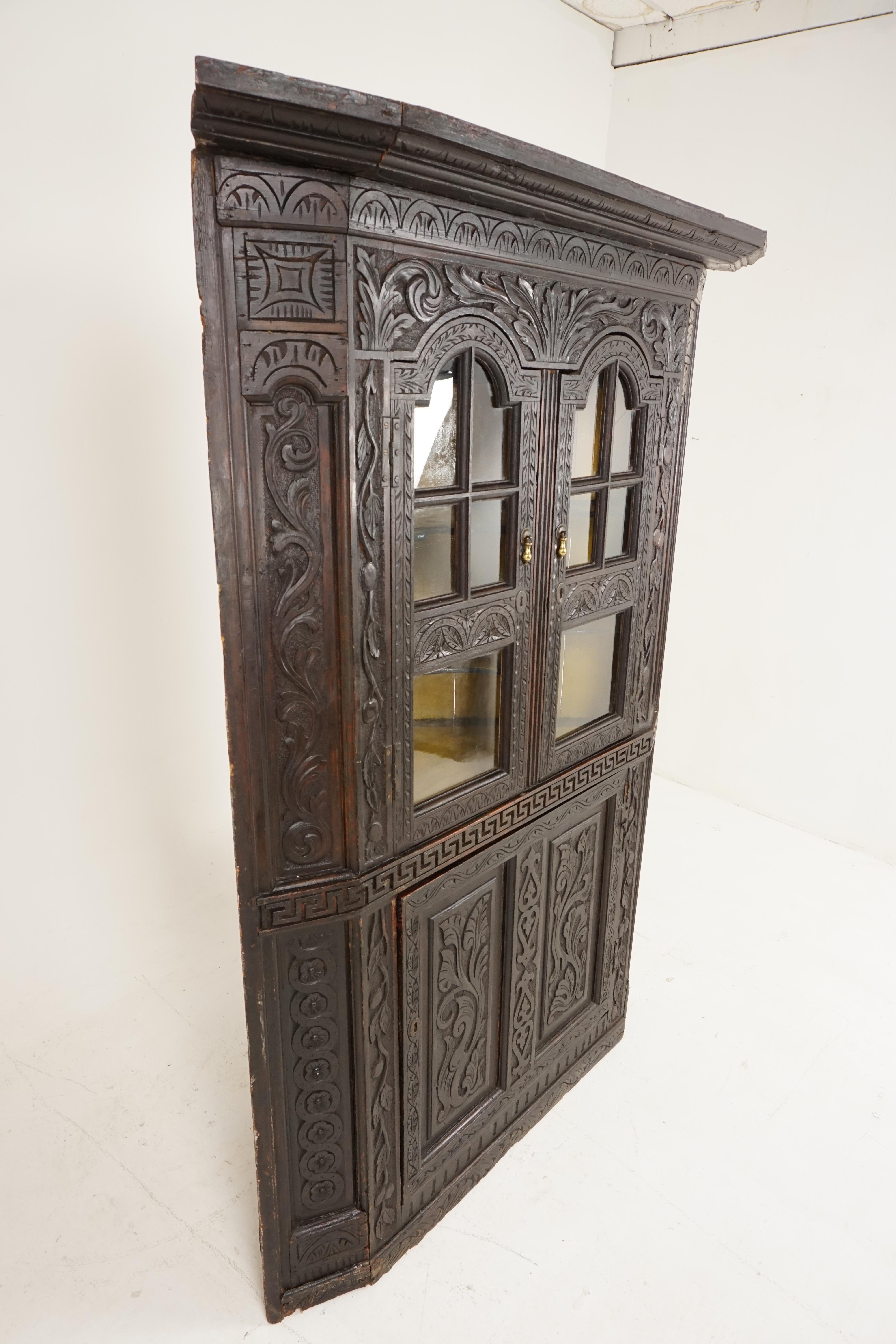 gothic corner cabinet