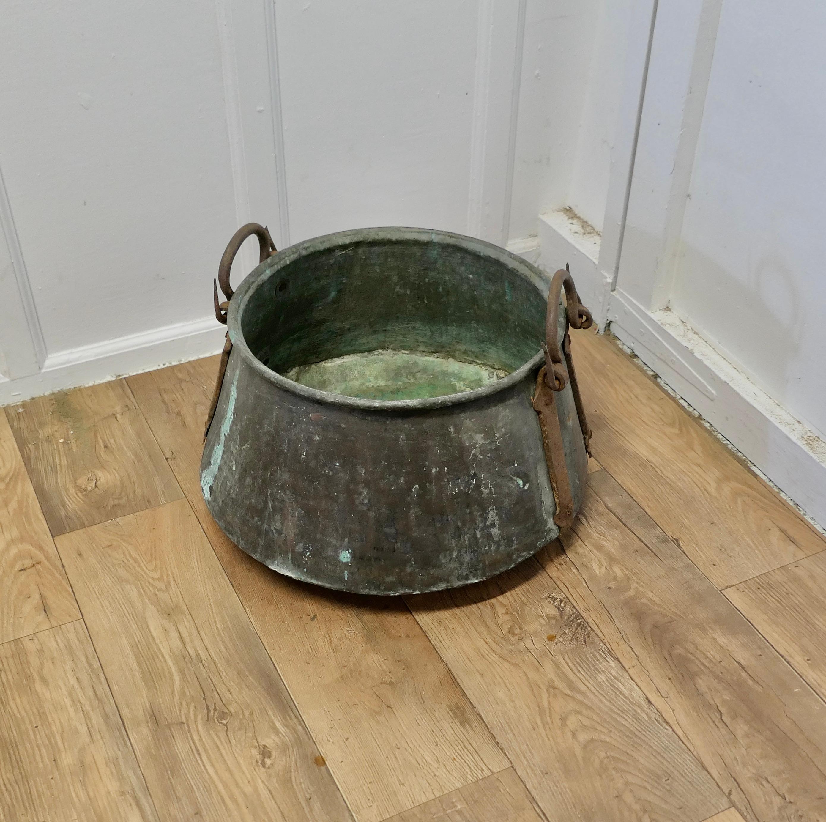 copper cauldron antique