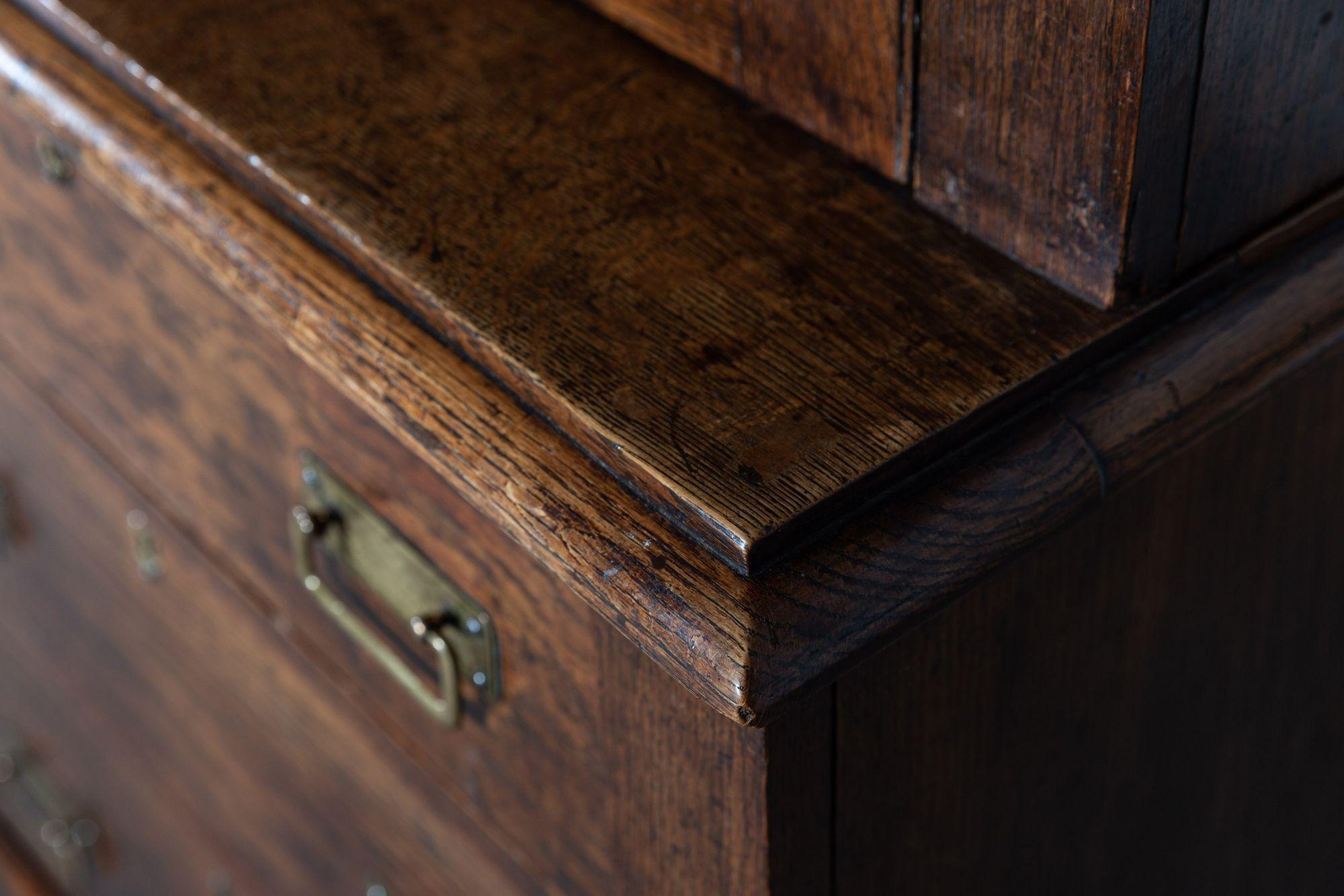 Large Georgian English Oak Housekeepers Cupboard For Sale 8