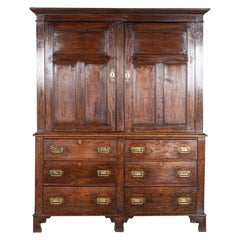 Grande credenza georgiana in Oak per governanti