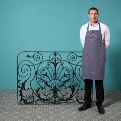 Large Georgian Era Decorative Wrought Iron Panel