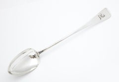 Large Georgian, 'George III' Sterling Silver Stuffing Spoon