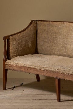 Large Georgian mahogany framed sofa