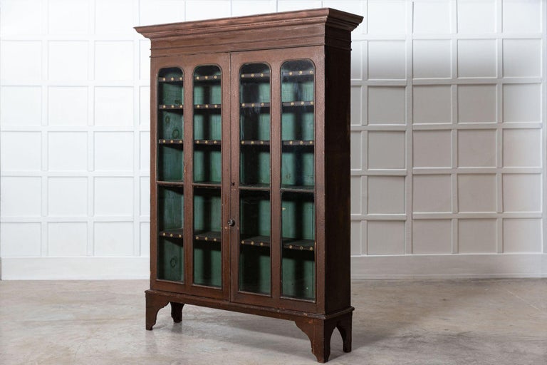 Large Painted Pine Country House Larder For Sale at