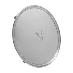 Grande salverino georgiano in argento sterling - diametro 16,25 pollici - realizzato nel 1792