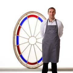 Large Georgian Style Antique Oval Window