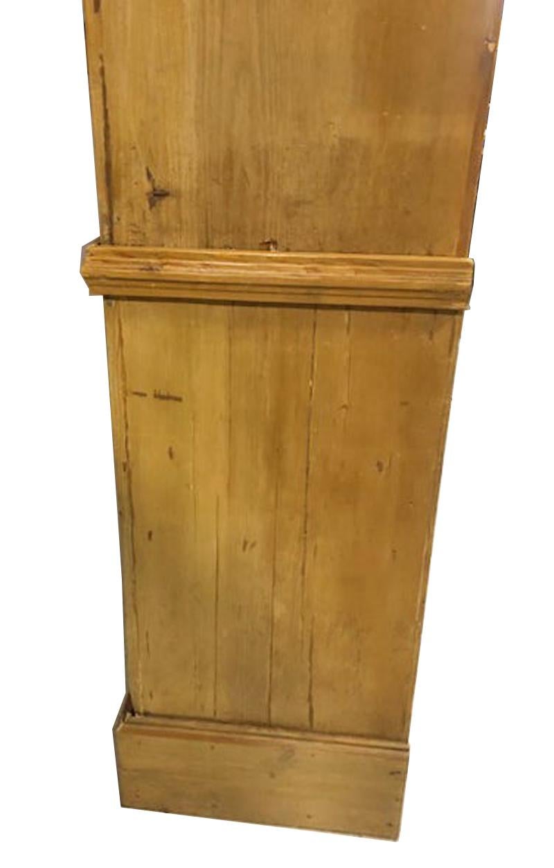 Large Georgian Style English Pine Bookcase/Display Cabinet, c. 1890 and later 10