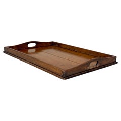 Large German Arts and Crafts Oak Serving Tray, Handcrafted, circa 1920s–1930s
