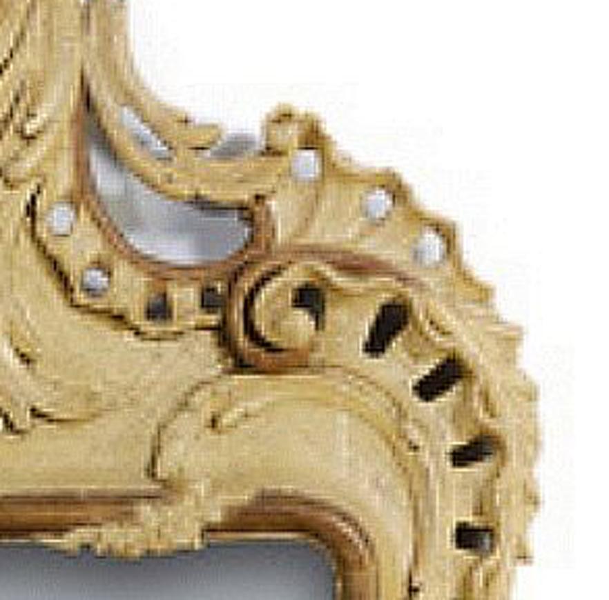 Gilt Large German Baroque Mirror For Sale