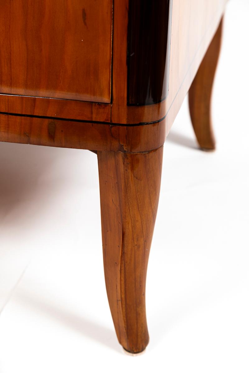 Large German Biedermeier Fruitwood Chest Of Drawers For Sale 5