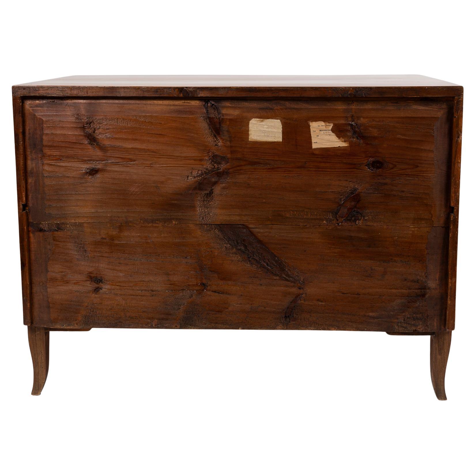 Large German Biedermeier Fruitwood Chest Of Drawers For Sale 6
