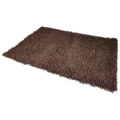 Grand tapis allemand en laine marron 100 % par Desso, années 1970