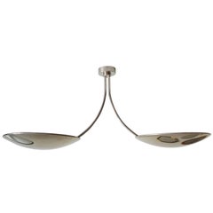 Large German Ceiling Light Flush Mount by Florian Schulz, 1970s