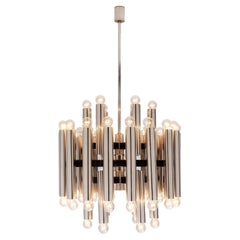 Large German Chandelier in Chrome