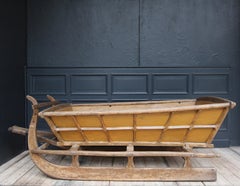 Large German Folk Art Horse-Drawn Sleigh