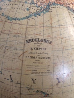 Large German Globe on a Wooden Stand, Berlin