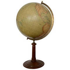 Large German Globe on a Wooden Stand, Berlin