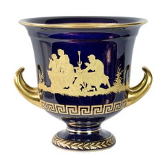 Large German Hutschenreuther Porcelain Empire Style Vase