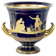 Large German Hutschenreuther Porcelain Empire Style Vase