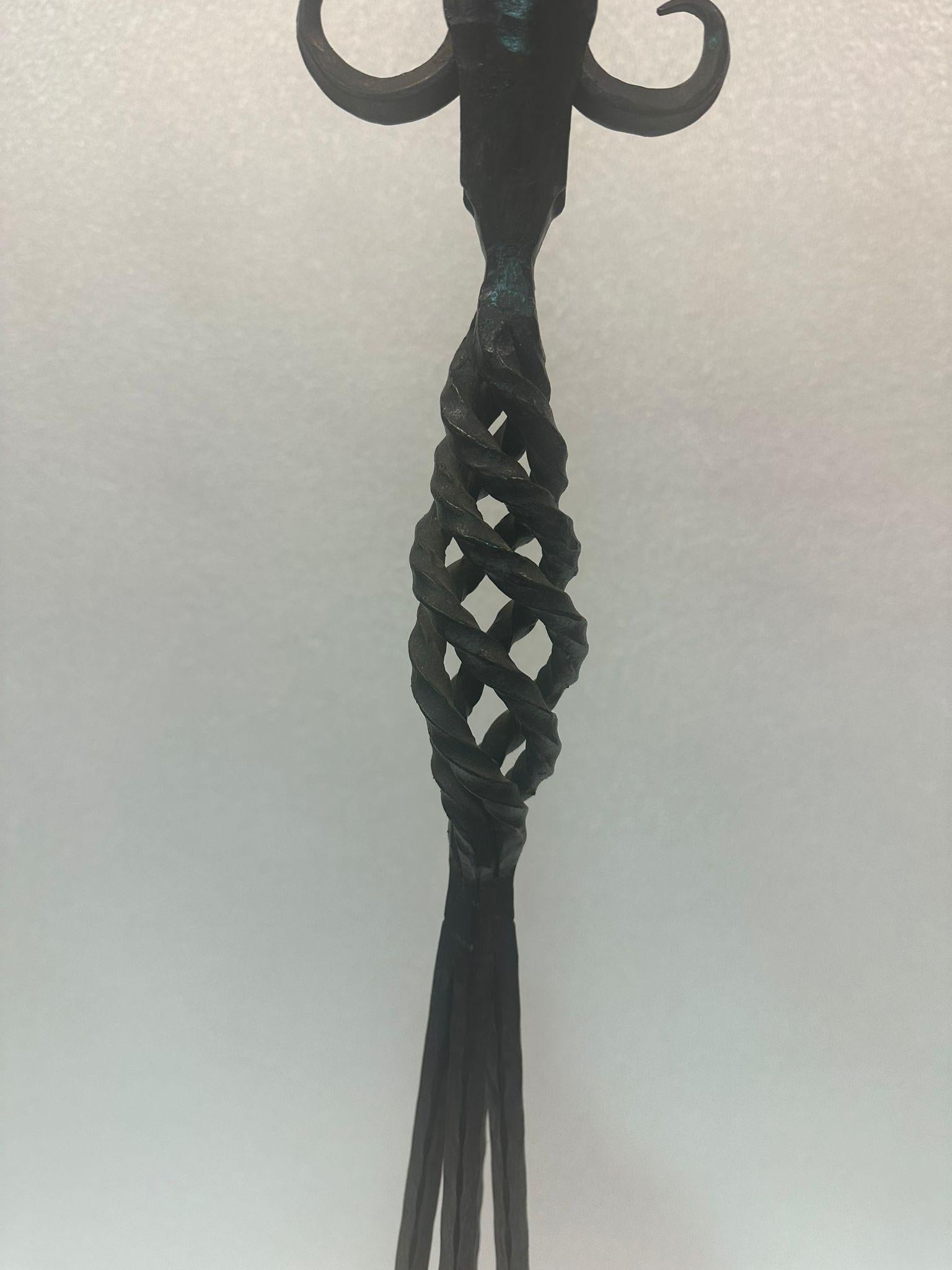 Allemand Grande lampe Hanukkah Arts and Crafts allemande en vente