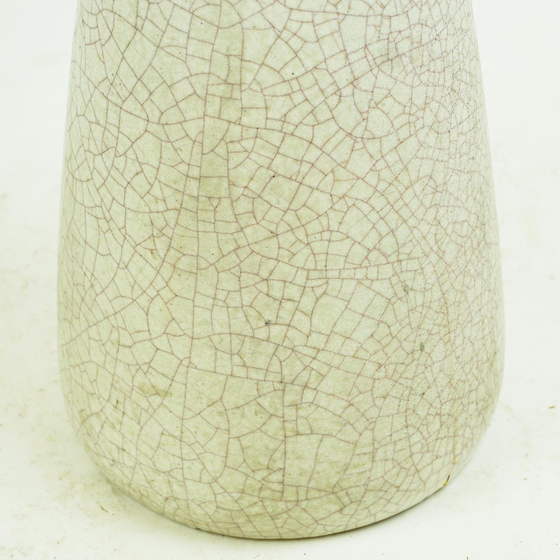 Mid-20th Century Large German Midcentury off White Ceramic Floor Vase For Sale