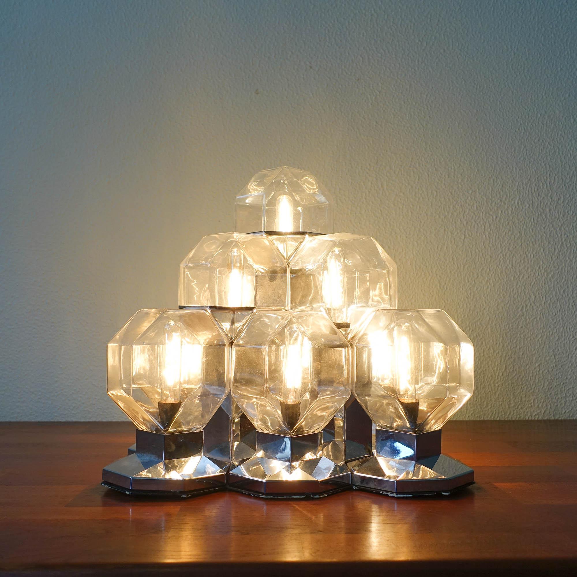 Late 20th Century Large German Modular Sconce by Motoko Ishii for Staff, 1970s For Sale
