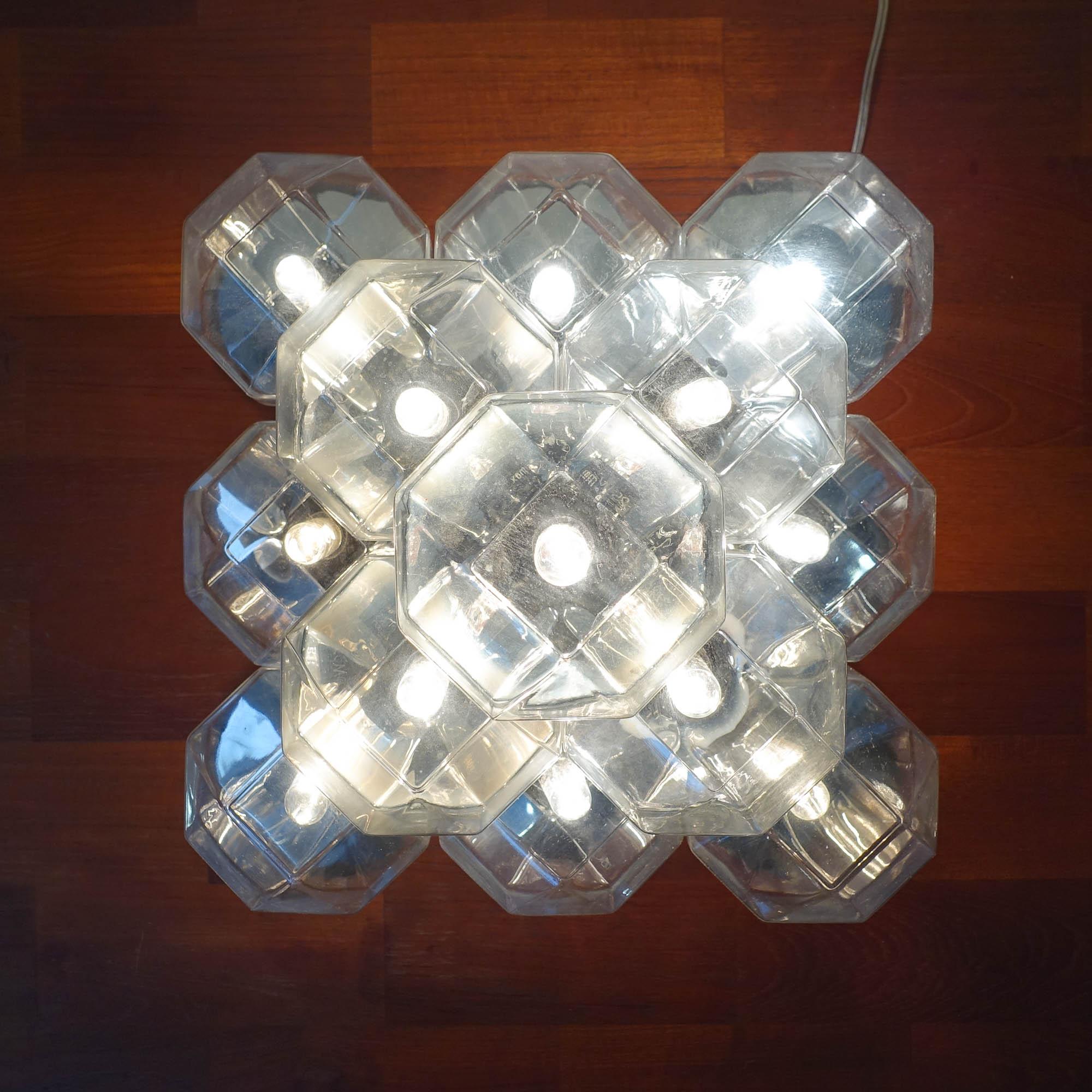 Large German Modular Sconce by Motoko Ishii for Staff, 1970s For Sale 3
