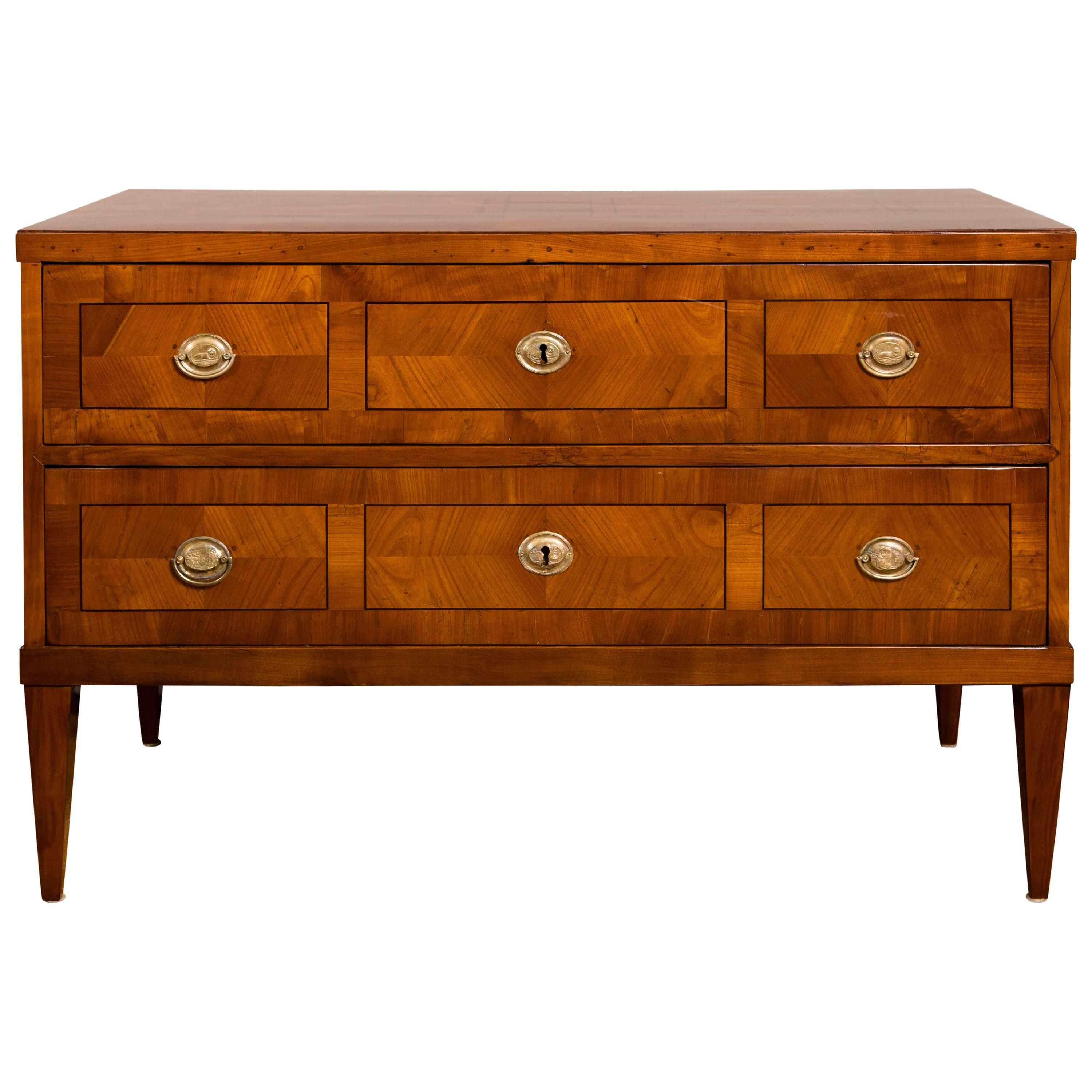 Large German Neoclassical Chest of Drawers