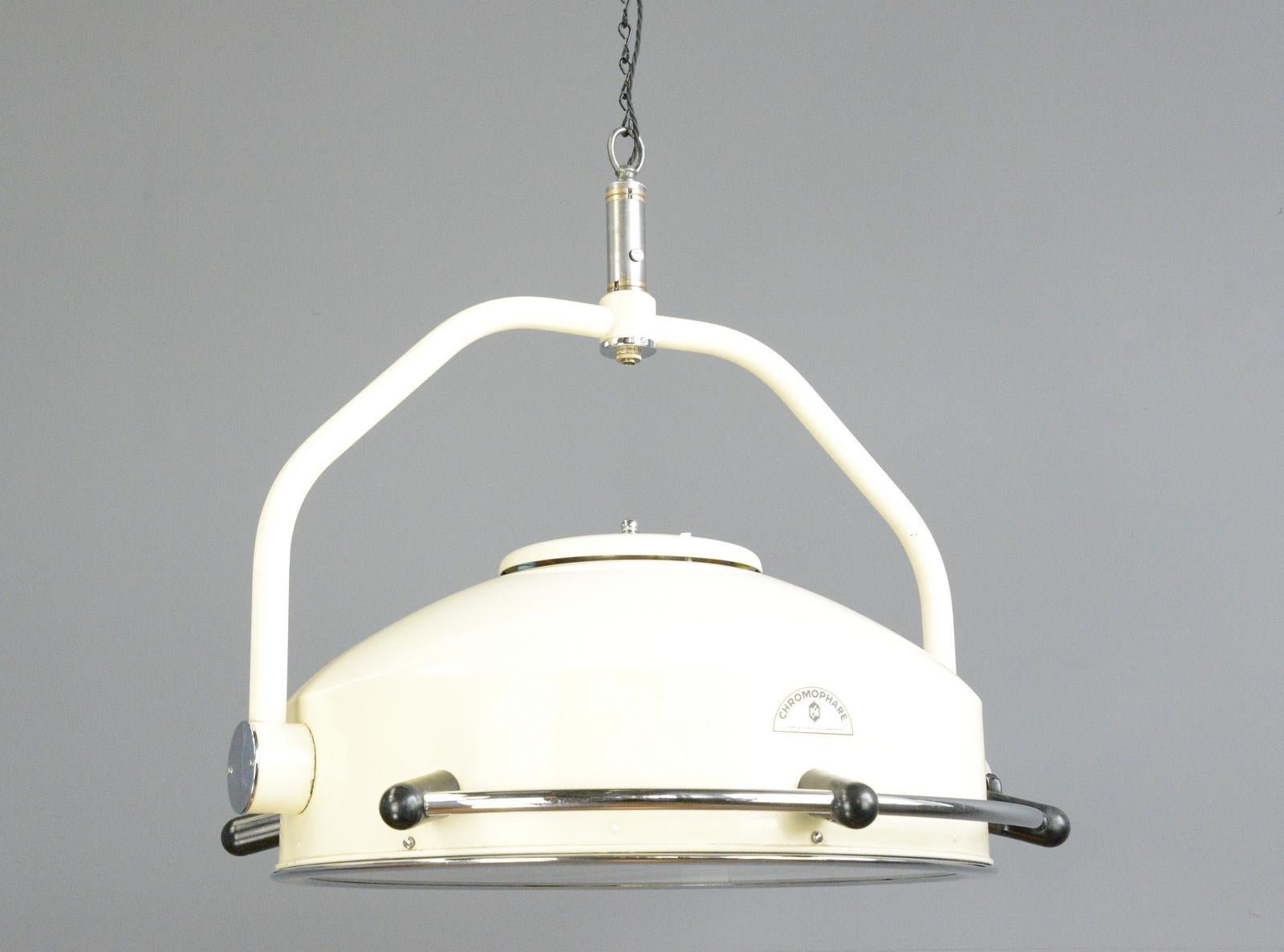 Large German Operating Theatre Lamp Circa 1930s For Sale 6