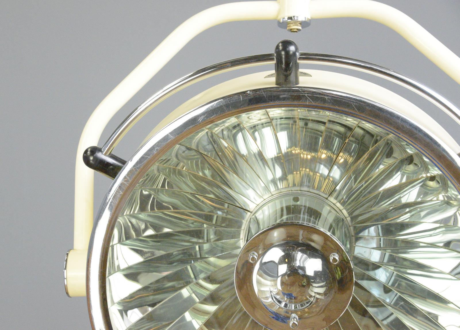 Industrial Large German Operating Theatre Lamp Circa 1930s For Sale