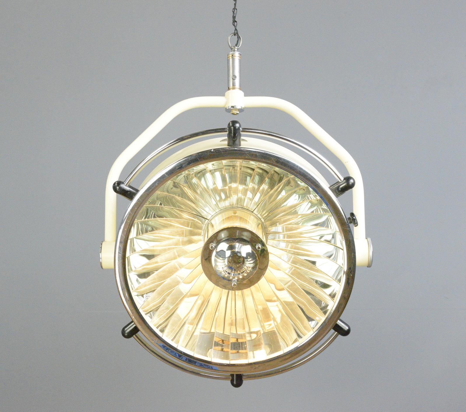 Mid-20th Century Large German Operating Theatre Lamp Circa 1930s For Sale