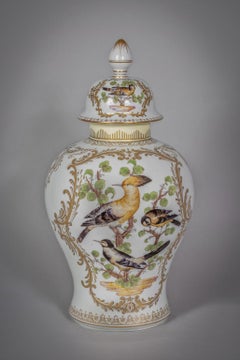 Grand vase recouvert de porcelaine allemande, vers 1890