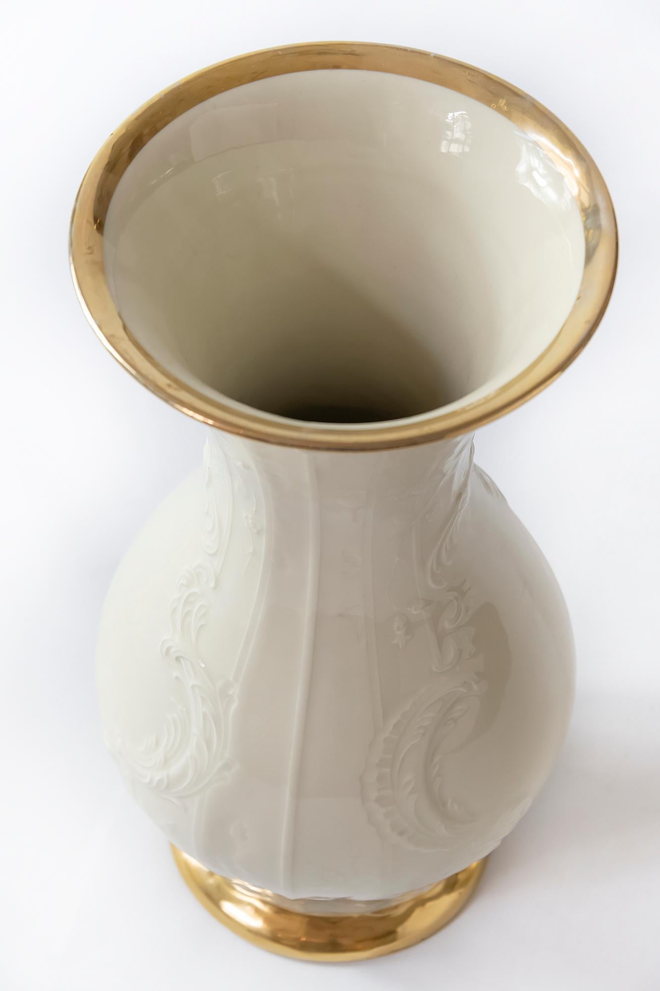 Hand-Crafted Large German Porcelain Vase Sanssouci by Rosenthal