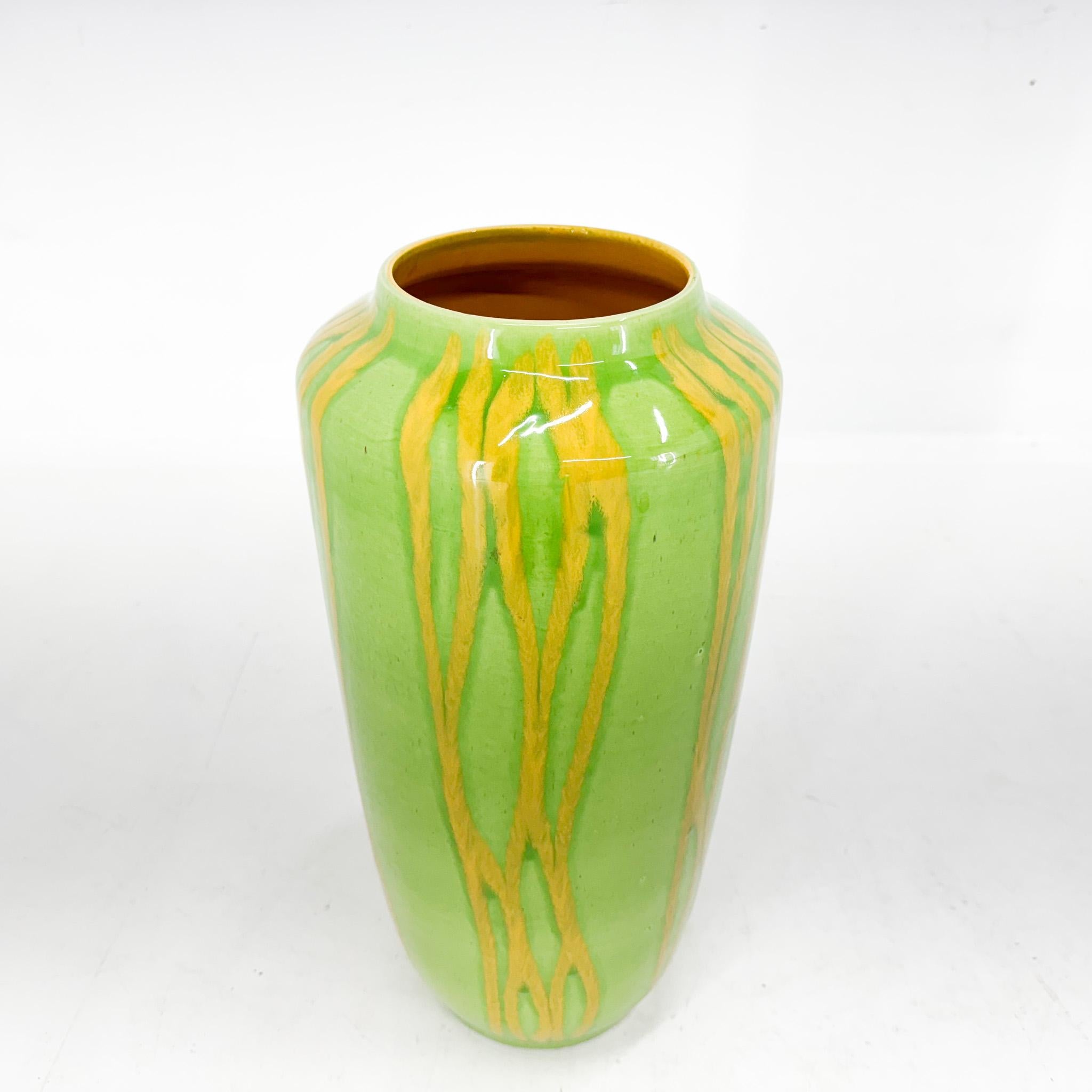Glazed Large German Pottery Floor Vase by Scheurich Keramik, 1970's For Sale